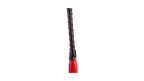 Calf Leather Handle Saddle Leather Tails Red