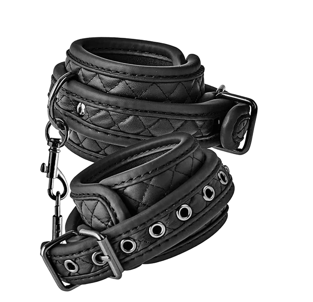 Catuse pentru Maini Negre Diamond Luxury Fetish Imagine secundară a produsului