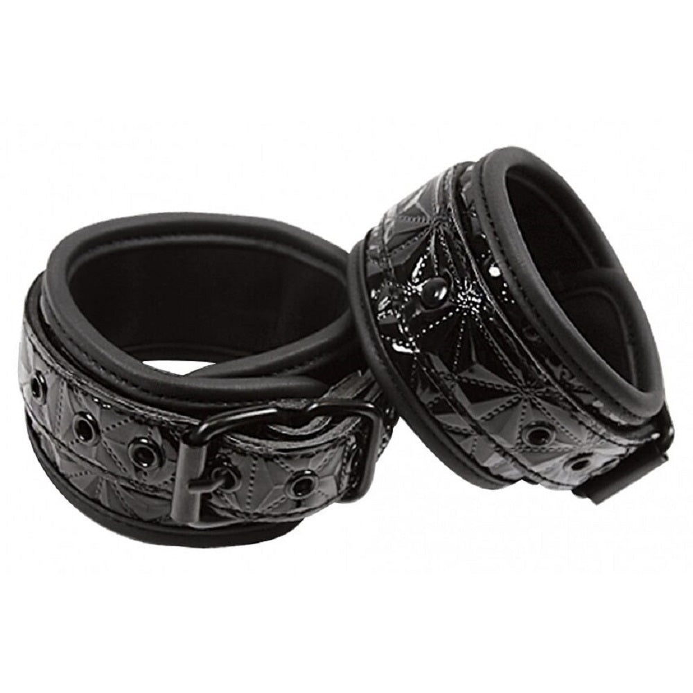 Sinful Ankle Cuffs Black Imagine secundară a produsului