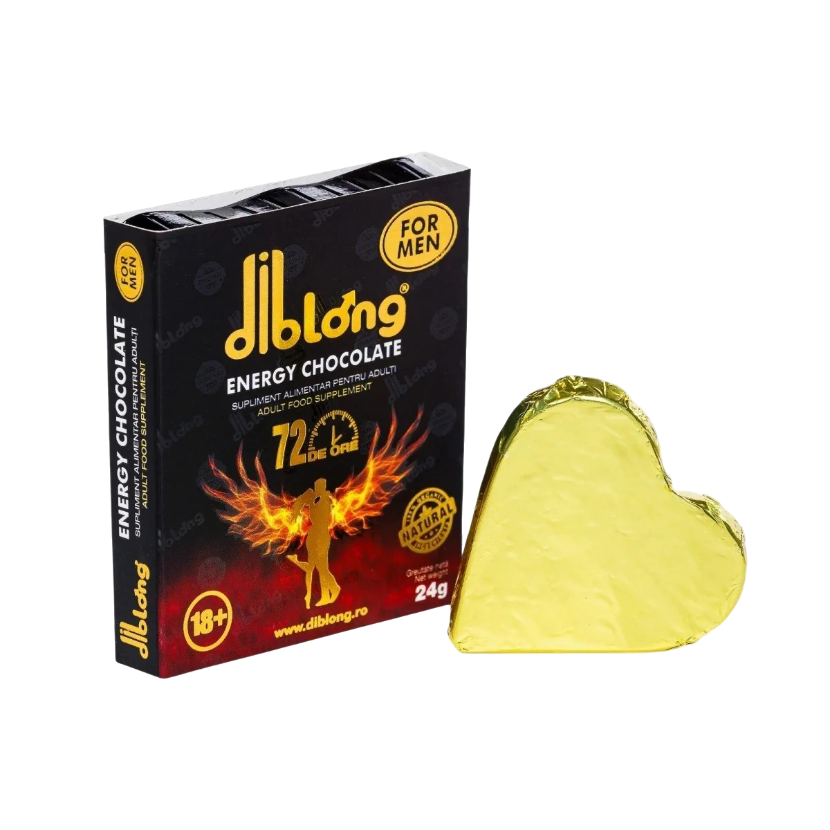 Ciocolata Afrodisiaca Barbati DIBLONG Energy Chocolate 24 gr. Imagine principală a produsului