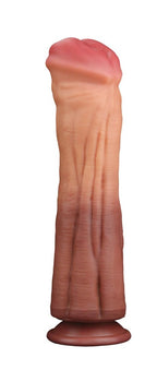 Dildo Platinum Silicon Strat Dublu King Size Natural 30 cm