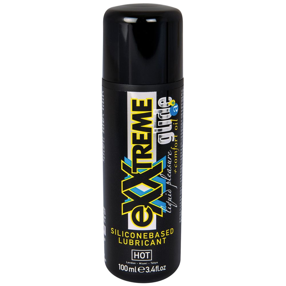 HOT eXXtreme Glide - siliconebased lubricant + comfort oil a+ 100 ml Imagine principală a produsului