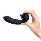 Vibrator pentru Deget Hobgoblin cu Stimulator Clitoris USB Negru