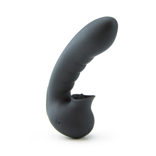 Vibrator pentru Deget Hobgoblin cu Stimulator Clitoris USB Negru Imagine principală a produsului