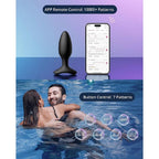 Dop Anal cu Vibratii Lovense Hush 2, Bluetooth Control, S - 3.8 cm