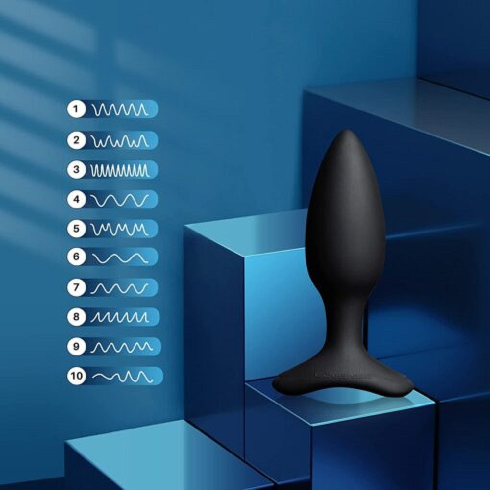 Dop Anal cu Vibratii Lovense Hush 2, Bluetooth Control, S - 3.8 cm