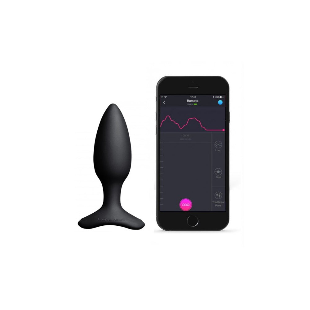 Dop Anal cu Vibratii Lovense Hush 2, Bluetooth Control, S - 3.8 cm