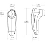 Stimulator Clitoris Lovense Tenera 2 Bluetooth Control, Free App, IPX7, Silicon, Roz/Albastru