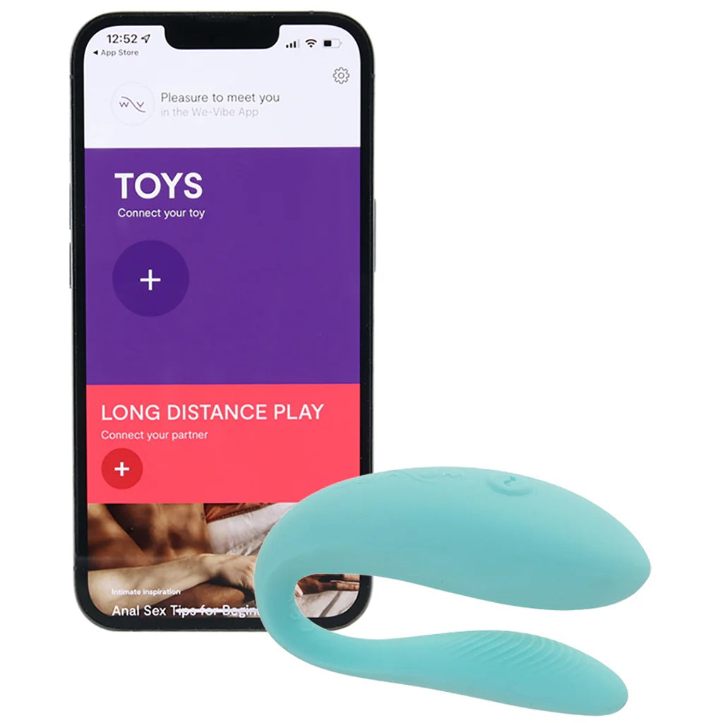 Vibrator de Cuplu We Vibe Sync Lite, Mobil App Control, Albastru