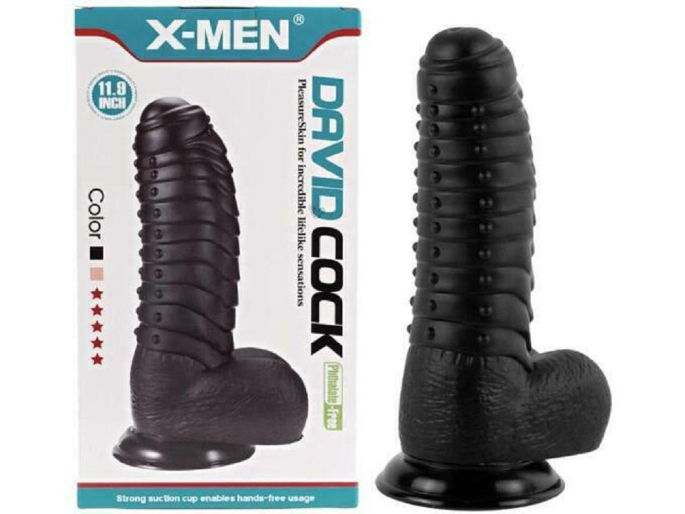 X-MEN David's 11.9" Cock Black Imagine principală a produsului