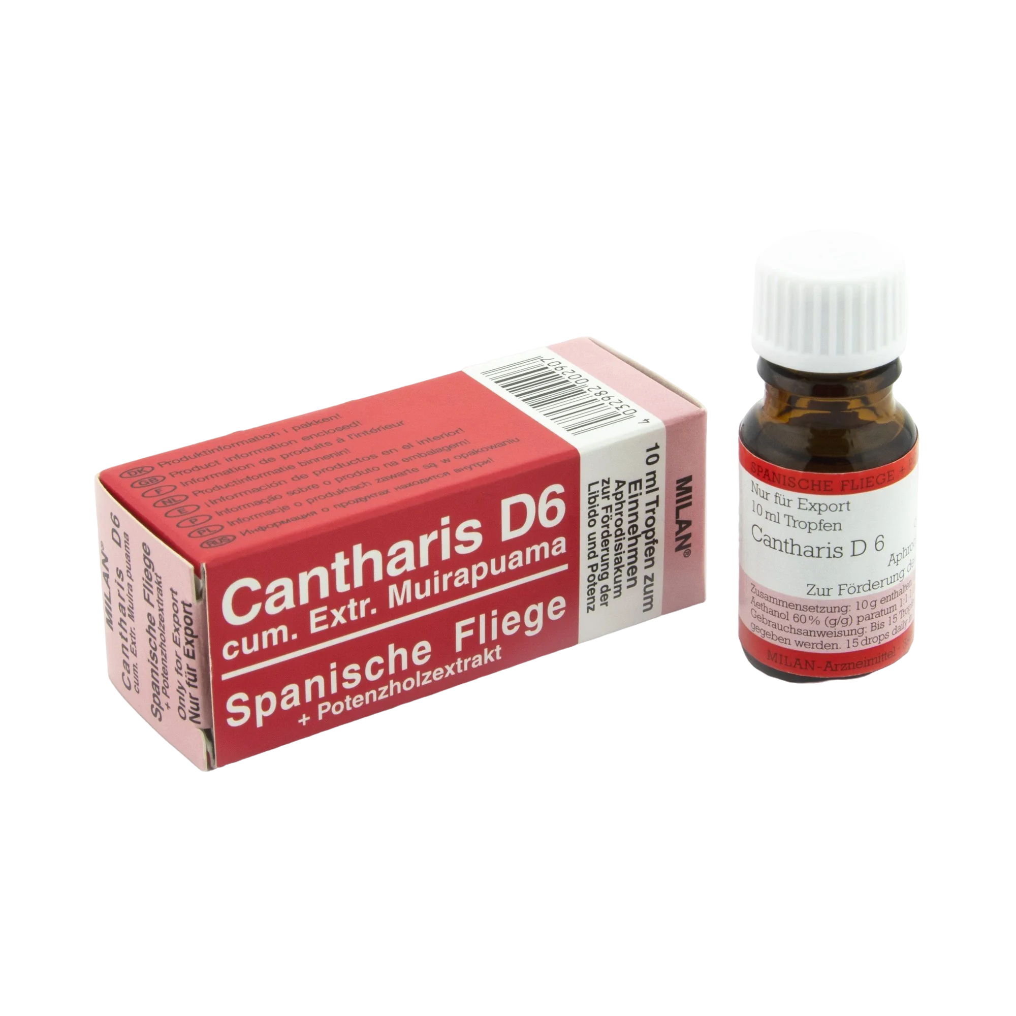 Picaturi afrodisiace Cantharis D6 - 10ml Imagine principală a produsului