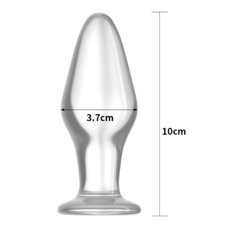 Glass Romance Anal Plug Clear
