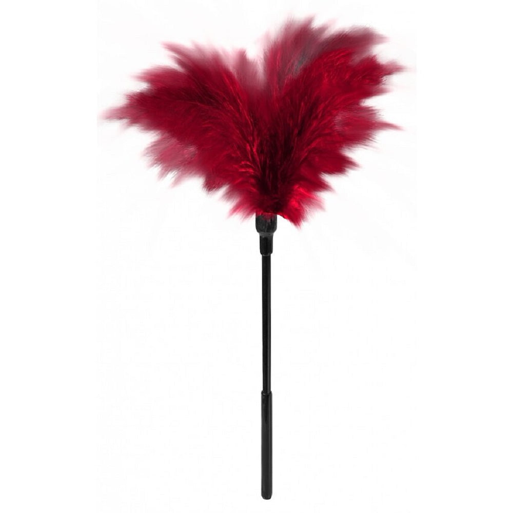 Small Feather Tickler Red