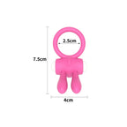 Inel de Penis Power Clit Cockring Silicon Roz
