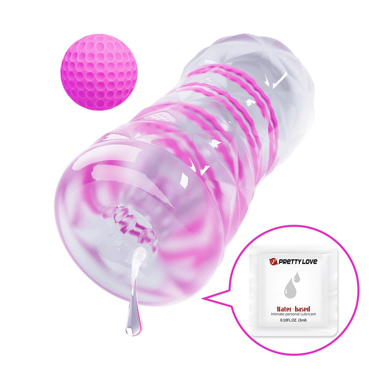 Masturbator Fantasy cu Bila Roz de Intensitate