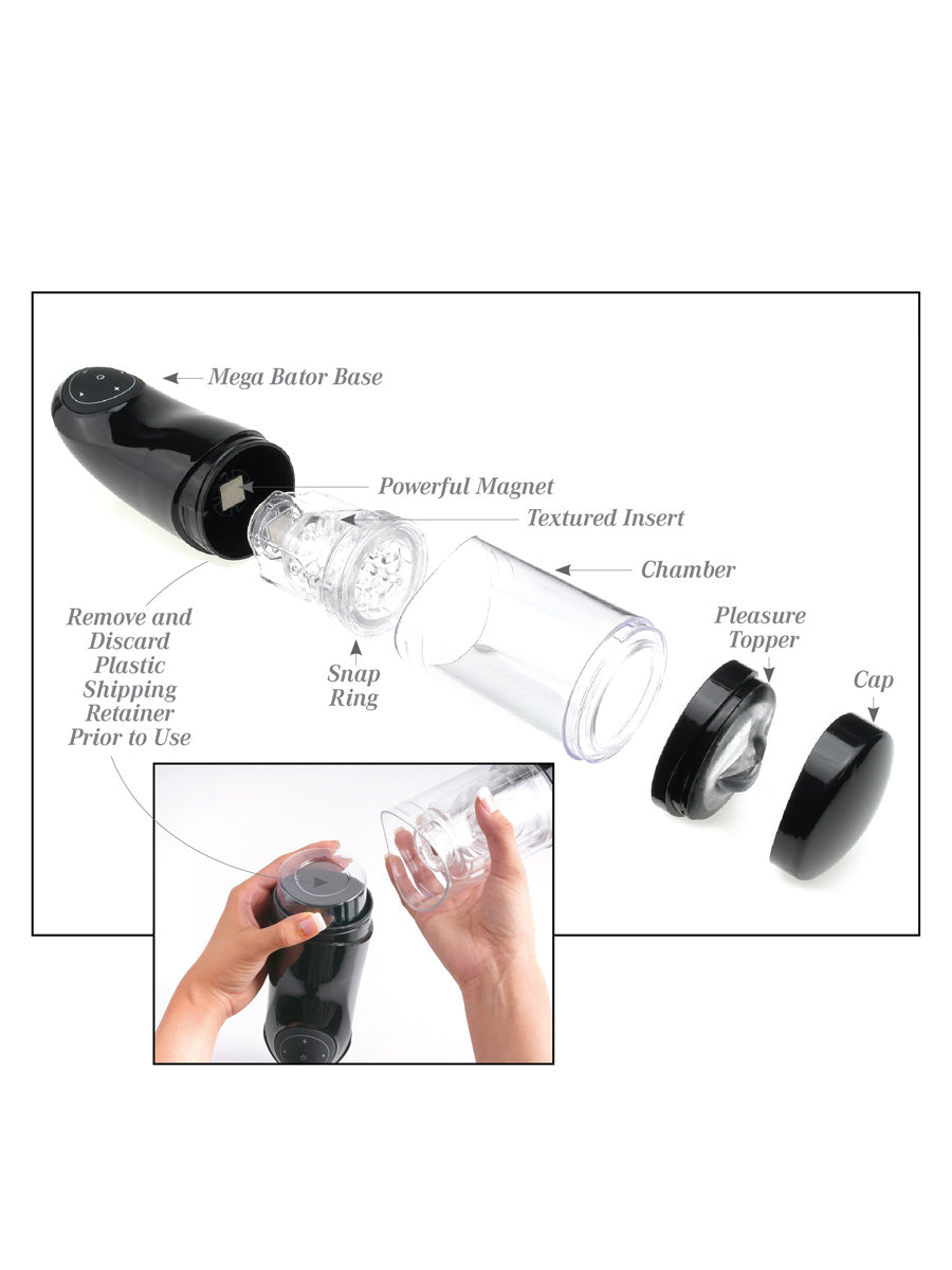 Mega-Bator Pussy  White/Clear