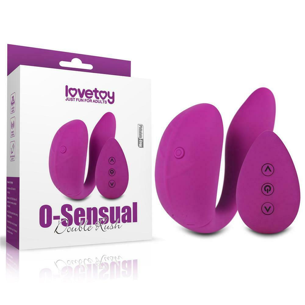 Vibrator Cuplu Remote Control O-Sensual Double Rush Imagine principală a produsului