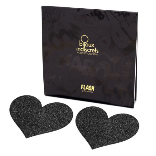 Plasturi pentru Mamelon Heart-Black