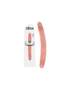 King Cock - 12 inch Slim Double Dildo Flesh