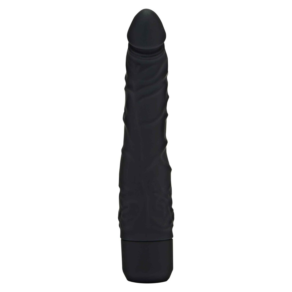 Vibrator Slim, 7 Moduri Vibratii, Silicon, Negru, 21cm