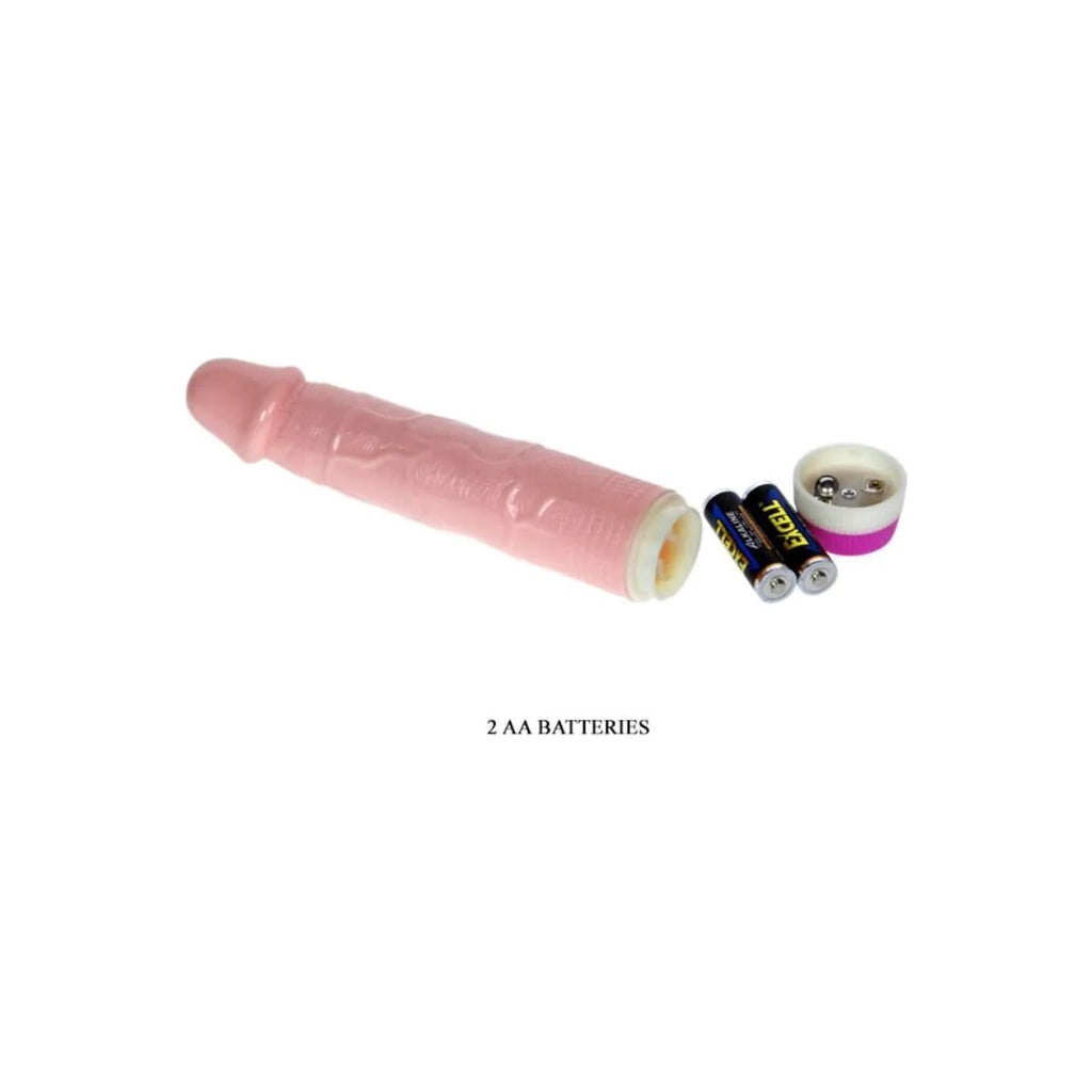 Vibrator Realist Multispeed Jelly Vibe, Natural, 21.5 cm