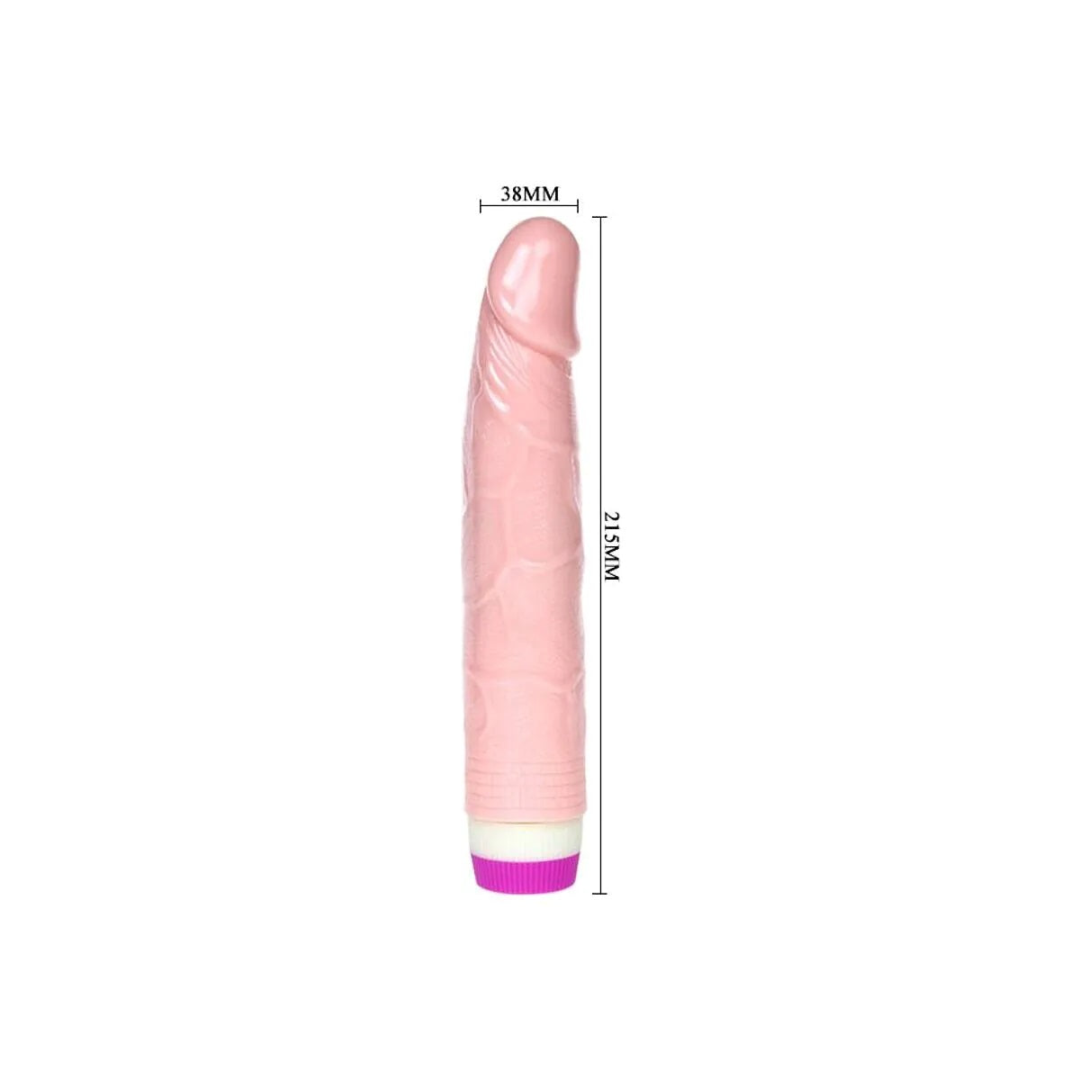 Vibrator Realist Multispeed Jelly Vibe, Natural, 21.5 cm Imagine secundară a produsului