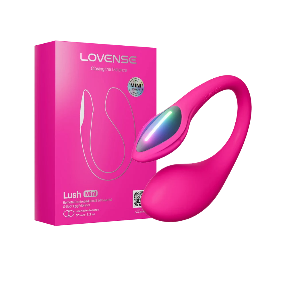 Vibrator Lovense Lush 4 Mini Bluetooth Control Free App Silicon Roz Imagine principală a produsului