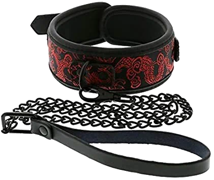 Zgarda si Lesa Blaze Deluxe Negru/Rosu Imagine secundară a produsului